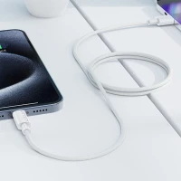 Кабель ACEFAST C18-04 USB-A to USB-C braid charging data cable White (Цвет Білий) - фото № 5