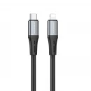 Кабель BOROFONE BX88 Solid PD silicone charging data cable for iP Black