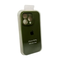Чохол для смартфона Silicone Full Case AA Camera Protect for Apple iPhone 16 Pro 29,Army Green