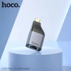 Перехідник HOCO UA35 Type-C to RJ45 adapter Metal Gray (Metal Gray)- № 7