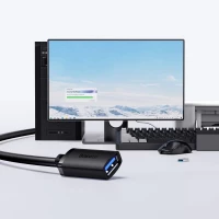 Кабель-подовжувач Baseus AirJoy Series USB3.0 Extension Cable 1.5m Cluster Black (Колір Black) - фото № 7