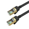 Мережевий кабель HOCO US02 Level pure copper gigabit ethernet cable(L=3M) Black - № 2