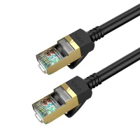 Мережевий кабель HOCO US02 Level pure copper gigabit ethernet cable(L=3M) Black  - фото № 2