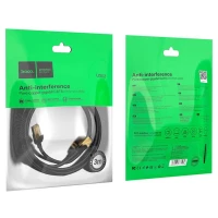 Мережевий кабель HOCO US02 Level pure copper gigabit ethernet cable(L=3M) Black  - фото № 8