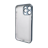 Чохол для смартфона AG Glass Sapphire Frame MagSafe Logo for Apple iPhone 15 Pro Max Sierra Blue (Цвет Sierra Blue) - фото № 2