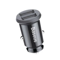Автомобільний зарядний пристрій Baseus Grain Car Charger 3.1A Black (Цвет Черный) - фото № 3