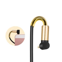 Аудіокабель HOCO UPA02 AUX Spring Audio cable (with Mic) Black (Цвет Черный) - фото № 5