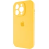 Чохол для смартфона Silicone Full Case AA Camera Protect for Apple iPhone 15 Pro Max 56,Sunny Yellow (Sunny Yellow)- № 2