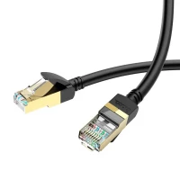 Мережевий кабель HOCO US02 Level pure copper gigabit ethernet cable(L=3M) Black  - фото № 3