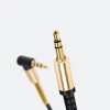 Аудіокабель HOCO UPA02 AUX Spring Audio cable (with Mic) Black (Черный)- № 4
