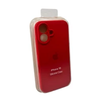 Чохол для смартфона Silicone Full Case AA Camera Protect for Apple iPhone 16 43,Berry Red