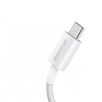 Кабель Baseus Superior Series Fast Charging Data Cable USB to Micro 2A 2m White (Цвет Білий) - фото № 2