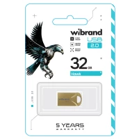 Флеш-накопичувач Wibrand USB 2.0 Hawk 32Gb Gold (Колір Золотистый) - фото № 2
