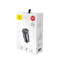 Автомобільний зарядний пристрій Baseus Grain Car Charger 3.1A Black (Цвет Черный) - фото № 8