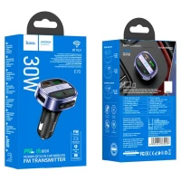 АЗП з FM-модулятором HOCO E70 PD30W+QC3.0 car BT FM transmitter Magic Night (Колір Magic night) - фото № 4