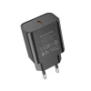 Мережевий зарядний пристрій BOROFONE BA71A Power single Port PD20W charger Black (7073)- № 3