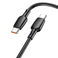 Кабель BOROFONE BX93 Super power 100W fast charging data cable Type-C to Type-C Black (Колір 7073) - фото № 2