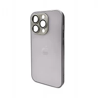 Чохол для смартфона AG Glass Matt Frame Color Logo for Apple iPhone 14 Pro Titanium Grey