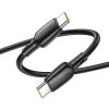 Кабель BOROFONE BX93 Super power 100W fast charging data cable Type-C to Type-C Black (7073)- № 3