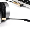 Аудіокабель HOCO UPA02 AUX Spring Audio cable (with Mic) Black (Черный)- № 3