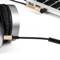 Аудіокабель HOCO UPA02 AUX Spring Audio cable (with Mic) Black (Цвет Черный) - фото № 3