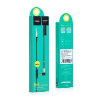 Аудіокабель HOCO UPA02 AUX Spring Audio cable (with Mic) Black (Цвет Черный) - фото № 7