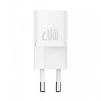 Мережевий зарядний пристрій Baseus  GaN5S Fast Charger 1C 20W EU Moon White