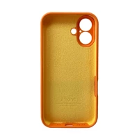 Чохол для смартфона Silicone Full Case AA Camera Protect for Apple iPhone 16 34,Papaya (Колір Papaya) - фото № 3