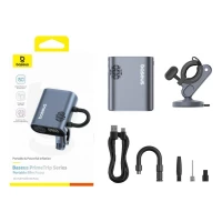 Автомобільний насос Baseus PrimeTrip Series Portable Bike Pump Cosmic Black (Цвет Cosmic-Black) - фото № 3