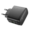 Мережевий зарядний пристрій HOCO CS63A Bright PD65W (1A1C) charger (EU) Black (7073)- № 4