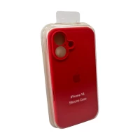 Чохол для смартфона Silicone Full Case AA Camera Protect for Apple iPhone 16 Pro 43,Berry Red