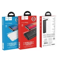 Зовнішній акумулятор HOCO J50 Surf wireless charging mobile power bank(10000mAh) Black (Колір Черный) - фото № 6