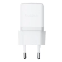 Мережевий зарядний пристрій Baseus Palm Fast Charger 1C 20W EU Moon White (with Baseus Mini White Cable USB-C to USB-C 60W (20V/3A) 1m Moon White)