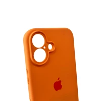 Чохол для смартфона Silicone Full Case AA Camera Protect for Apple iPhone 16 34,Papaya (Колір Papaya) - фото № 5