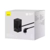 Мережевий зарядний пристрій Baseus PowerCombo Digital PowerStrip 2AC+1U+1C+Retractable-C 65W with 1.5m power cord EU Black (Черный)- № 5