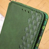 Чохол-книжка для смартфона Rubic Leather for Xiaomi Redmi Note 13 Pro 4G Green (Колір 30801) - фото № 5