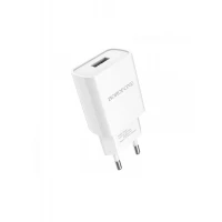 Мережевий зарядний пристрій BOROFONE BA20A Sharp single port charger set(Type-C) 10.5W White (Цвет 7068), Атикул k13761 |  купить на VILKI.NET - фото № 1