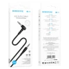 Аудіокабель BOROFONE BL10 AUX audio cable 2m Black (Черный)- № 4