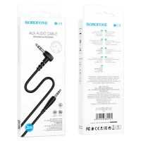 Аудіокабель BOROFONE BL10 AUX audio cable 2m Black (Цвет Черный) - фото № 4
