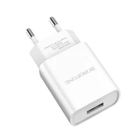 Мережевий зарядний пристрій BOROFONE BA20A Sharp single port charger set(Type-C) 10.5W White (Цвет 7068) - фото № 3
