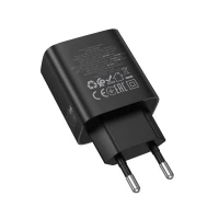 Мережевий зарядний пристрій BOROFONE BA98A Ilustre PD30W (2C1A) charger with digital display (EU) Black (Цвет 7073) - фото № 7
