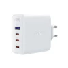 Мережевий зарядний пристрій ACEFAST A37 PD100W GaN (3*CUSB-C+USB-A) charger set White (Білий)- № 2