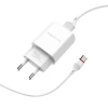 Мережевий зарядний пристрій BOROFONE BA20A Sharp single port charger set(Type-C) 10.5W White (7068)- № 4