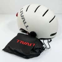 Захисний шолом Livall L23 (L) Ivory White (58-62см), сигнал поворотів та стопів, додаток, зйомний візор (пульт BR80 в комплекті не іде) (Цвет Ivory White) - фото № 7