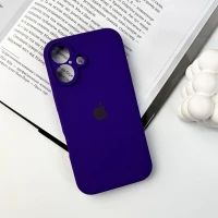 Чохол для смартфона Silicone Full Case AA Camera Protect for Apple iPhone 16 22,Dark Purple (Цвет Dark-Purple) - фото № 7