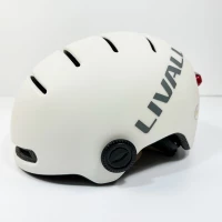 Захисний шолом Livall L23 (L) Ivory White (58-62см), сигнал поворотів та стопів, додаток, зйомний візор (пульт BR80 в комплекті не іде) (Цвет Ivory White) - фото № 5