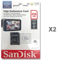 Карта пам'яті microSDXC (UHS-1 U3) SanDisk High Endurance 256Gb class 10 V30 (100Mb/s) (adapterSD)  - фото № 2