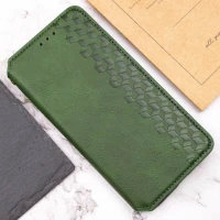 Чохол-книжка для смартфона Rubic Leather for Xiaomi Redmi Note 13 Pro 4G Green (Колір 30801) - фото № 4