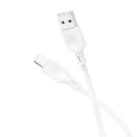 Кабель BOROFONE BX113 Lenny silicone charging data cable iP(L=1M) White (Колір 7068), Атикул k55596 |  купить на VILKI.NET - фото № 1
