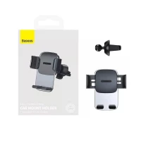 Автотримач для телефона Baseus Easy Control Clamp Car Mount Holder (Air Outlet Version)Black (Колір 7073) - фото № 3